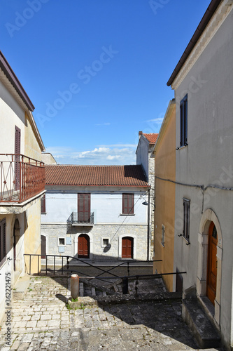 A street between the houses of the old town of Santa Maria del Molise, Italy. © Giambattista