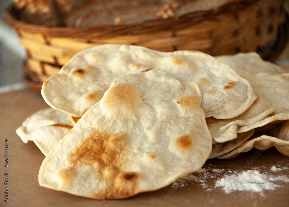 arab bread close up arab bread close up