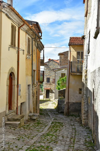 A street between the houses of the old town of Santa Maria del Molise, Italy. © Giambattista