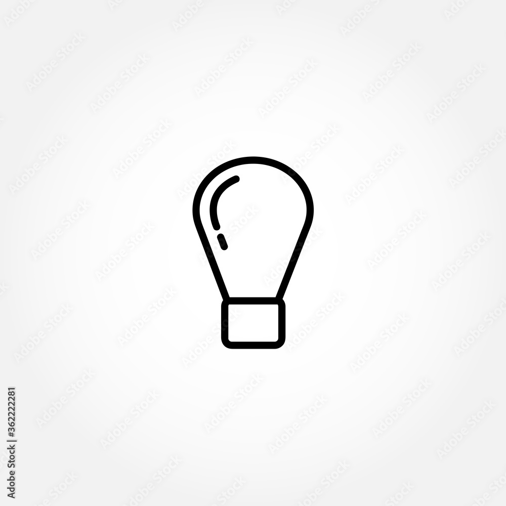 bulb icon. Light lamp isolated line icon. idea icon bulb icon. Light lamp isolated line icon. idea icon