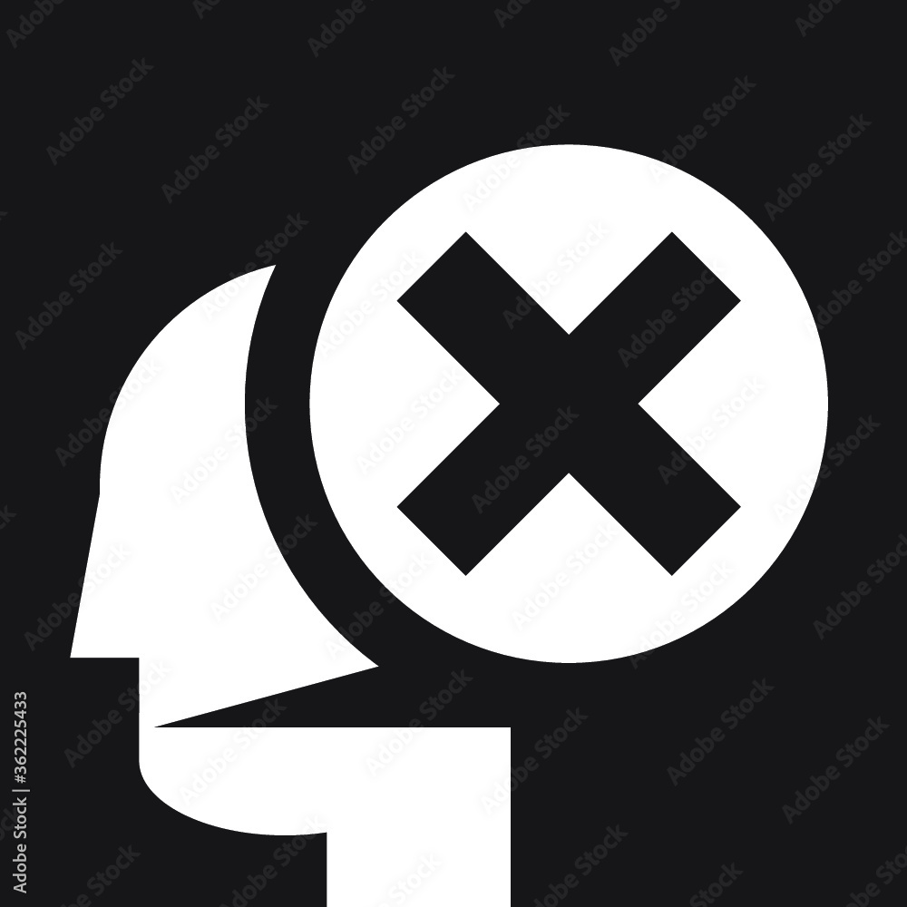 Obraz premium strong rejection, communication denial 