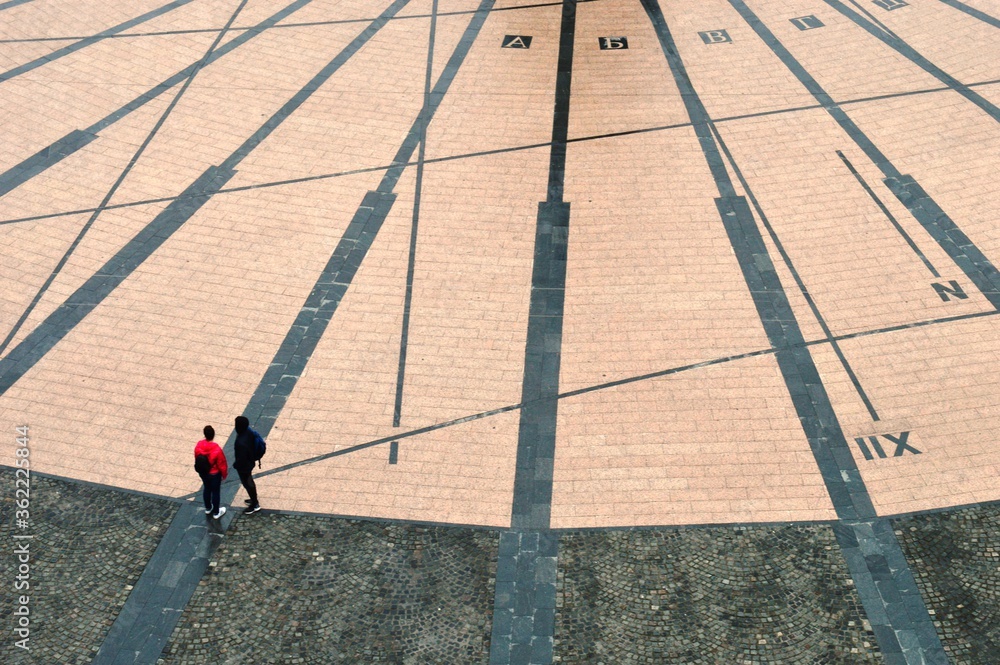 Obraz premium people in the town square