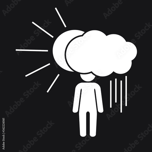 unstable : mood is changing under the weather  
