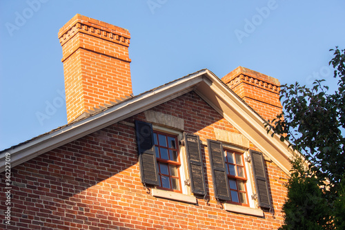 Gable of an Old Brick House