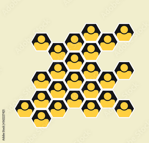 social group - people residing in personal cells