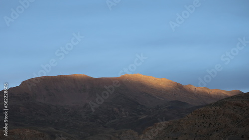 sunset in the mountains