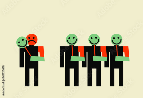 drop the fake smile mask 