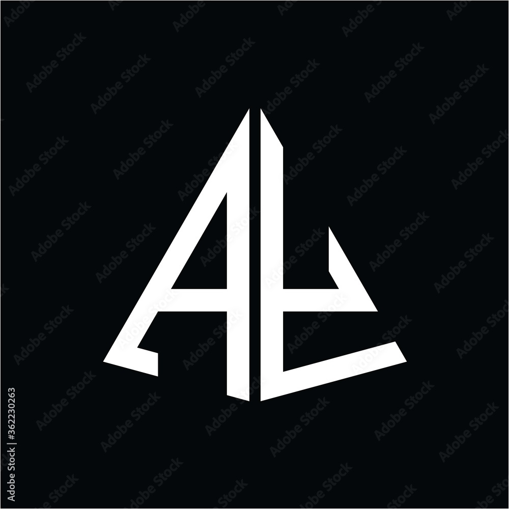 A Y white triangle initials with a black background A Y white triangle initials with a black background
