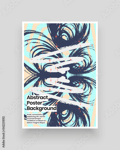Abstract patterns for Placards, Posters, Flyers and Banner Designs. Colorful illustration. Lines, spots, stars, charcoal strokes. Decorative chaotic backdrop. Hand drawn texture.