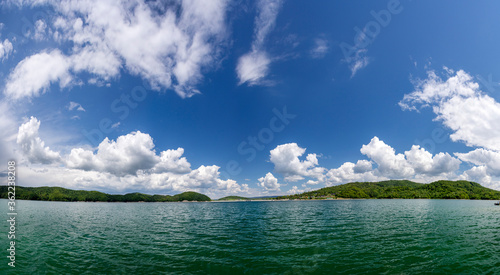 Fototapeta Naklejka Na Ścianę i Meble -  Solinskie lake in Bieszczady mountains.