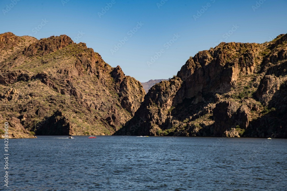 Saguaro lake Arizona boat ride. Saguaro lake Arizona boat ride.