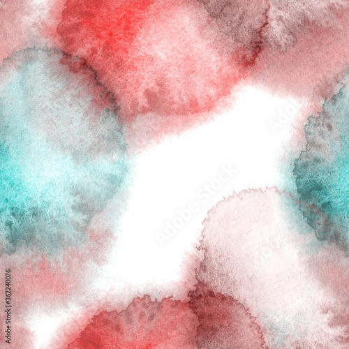 Abstract Seamless Pattern of Stains. Watercolor Background. Hand Painted Illustration. © Marina Grau