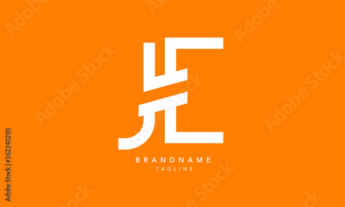 Alphabet letters Initials Monogram logo JE, EJ, J and E 
 photo