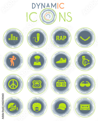 rap dynamic icons