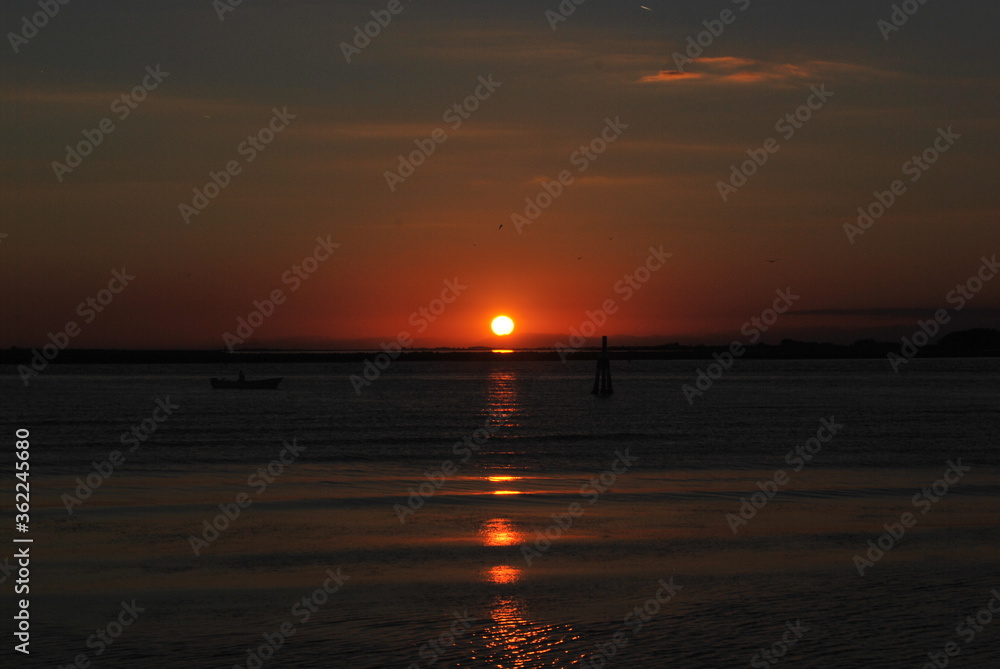 Sonnenuntergang Grado