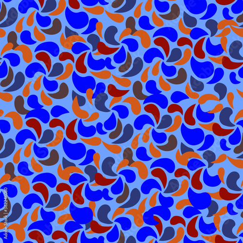 seamless pattern with colorful shapes