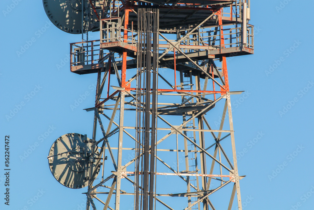 Communication Tower Closeup