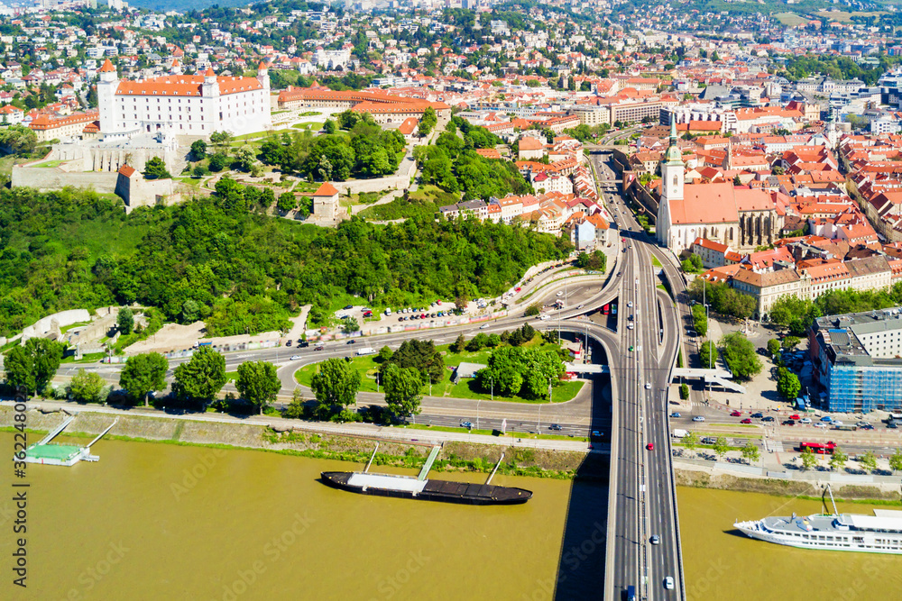 Obraz premium Bratislava aerial panoramic view