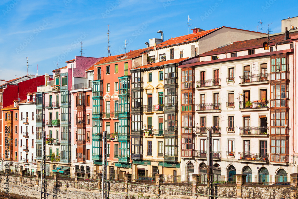 Buildings in Bilbao city centre
