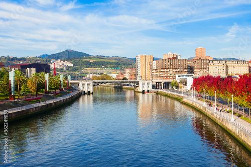 Nervion River embankment in Bilbao © saiko3p