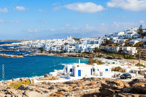 Paros island aerial view