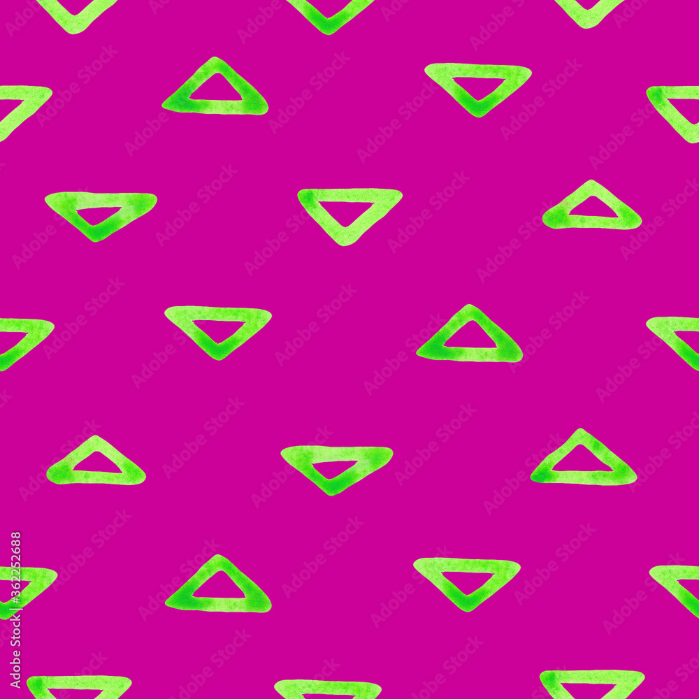 Seamless geometric pattern, pink background , watercolor Seamless geometric pattern, pink background , watercolor