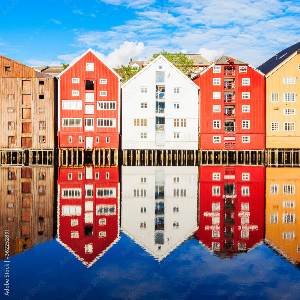 Old houses in Trondheim