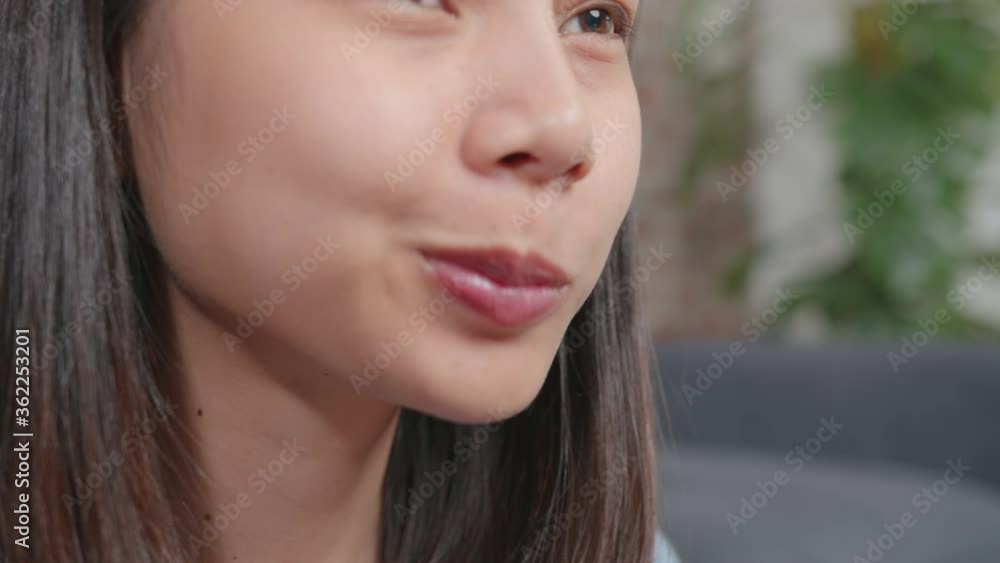 Happy young Asian woman holding fried chicken for eat. Happy young Asian woman holding fried chicken for eat.