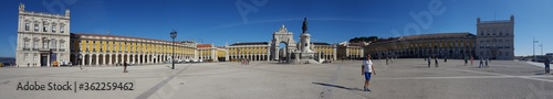 Historical monuments of the beautiful city of Lisbon, Portugal.