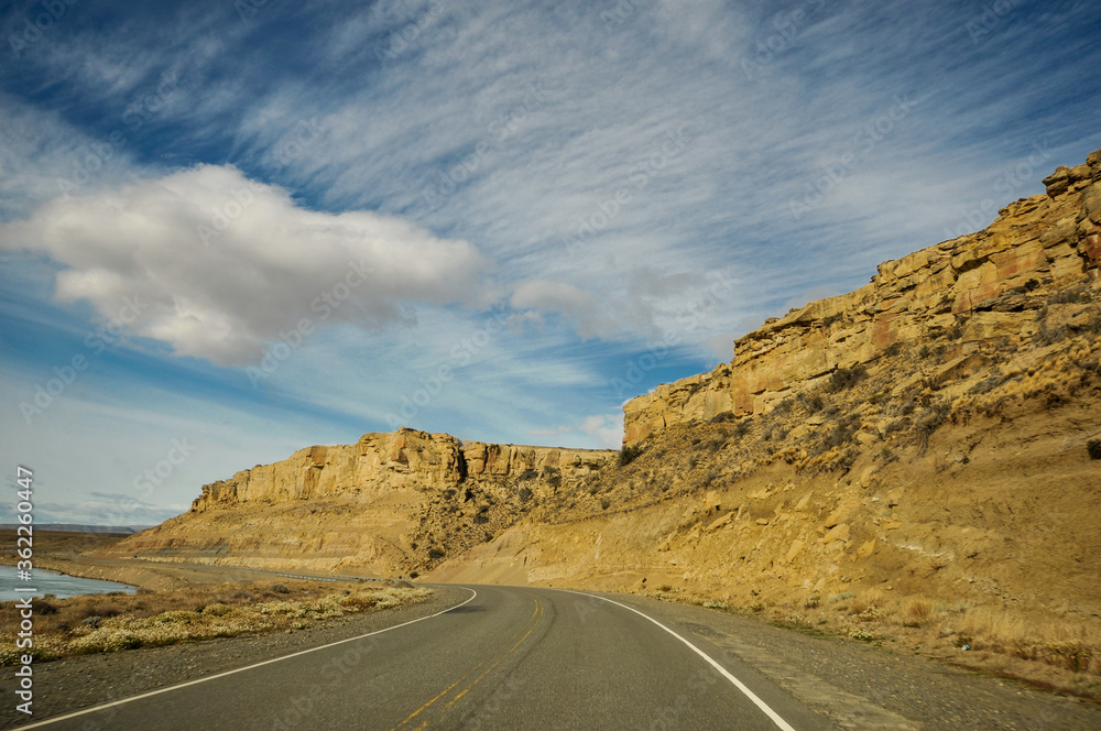 Santa Cruz province road, Patagonia
