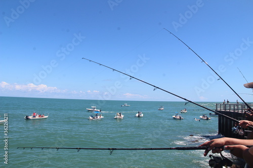 fishing in the sea