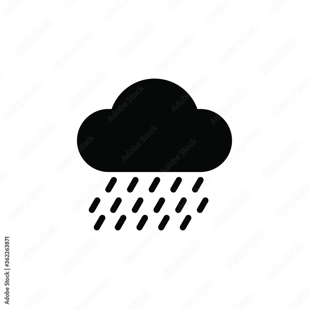 rain icon vector sign rain icon vector sign
