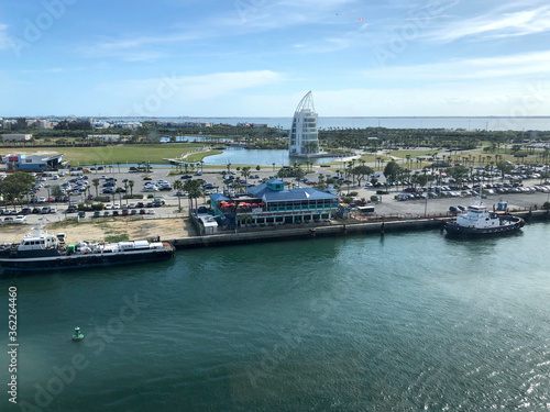 Port Canaveral cruise dock area