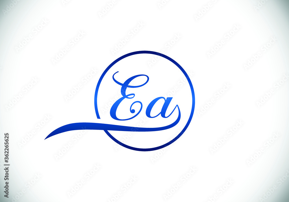 E A Initial Letter Logo design, Graphic Alphabet Symbol for Corporate Business Identity E A Initial Letter Logo design, Graphic Alphabet Symbol for Corporate Business Identity