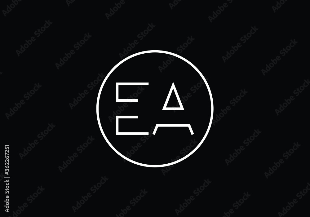 E A Initial Letter Logo design, Graphic Alphabet Symbol for Corporate Business Identity E A Initial Letter Logo design, Graphic Alphabet Symbol for Corporate Business Identity