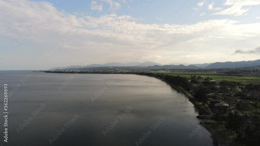 滋賀県高島市マキノ 琵琶湖 空撮 滋賀県高島市マキノ 琵琶湖 空撮