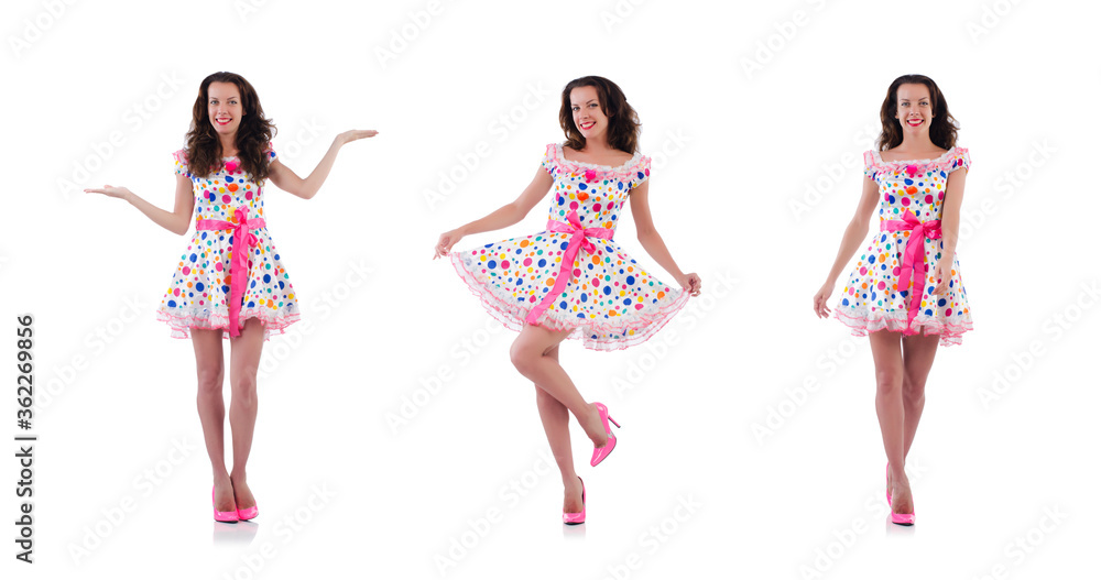 Woman isolated on the white background Woman isolated on the white background