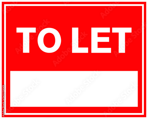 To let sign