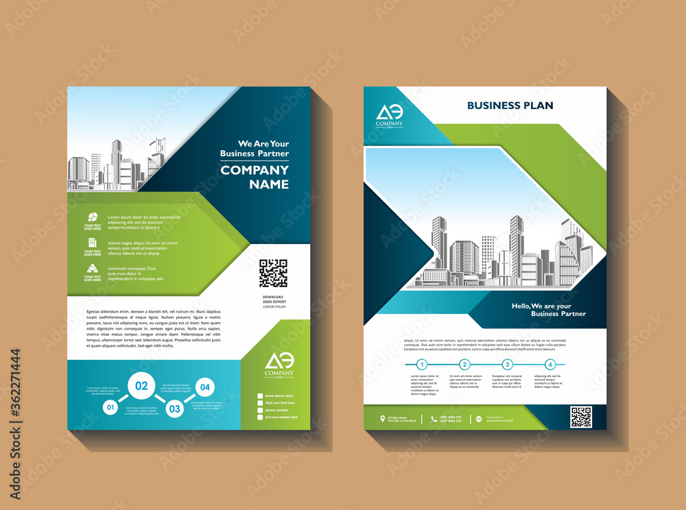 Brochure design, cover modern layout, annual report, poster, flyer in A4 with colorful geometric shapes for tech, science, market with light background Brochure design, cover modern layout, annual report, poster, flyer in A4 with colorful geometric shapes for tech, science, market with light background
