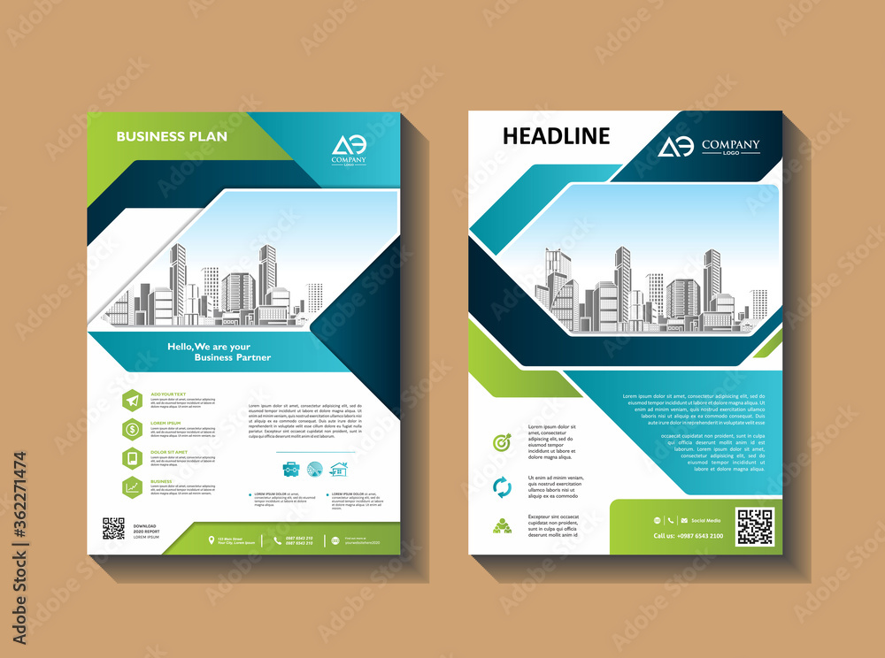 Brochure design, cover modern layout, annual report, poster, flyer in A4 with colorful geometric shapes for tech, science, market with light background Brochure design, cover modern layout, annual report, poster, flyer in A4 with colorful geometric shapes for tech, science, market with light background