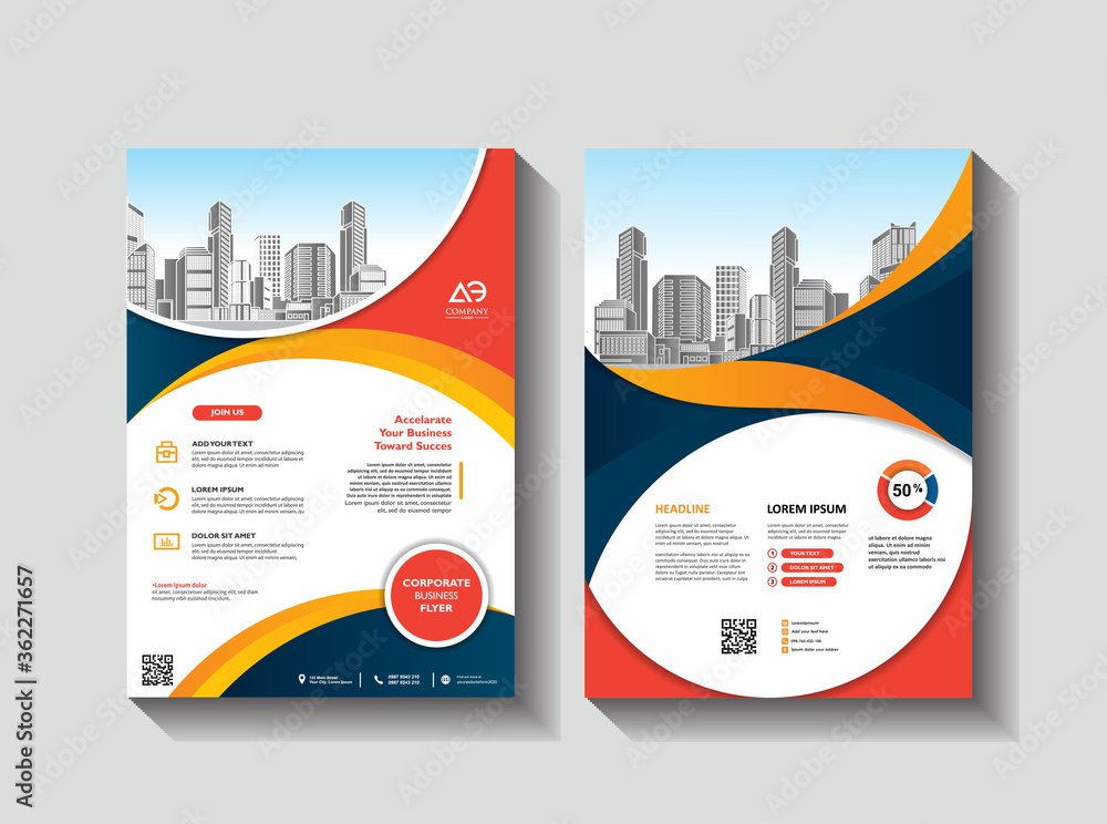 Brochure design, cover modern layout, annual report, poster, flyer in A4 with colorful geometric shapes for tech, science, market with light background Brochure design, cover modern layout, annual report, poster, flyer in A4 with colorful geometric shapes for tech, science, market with light background