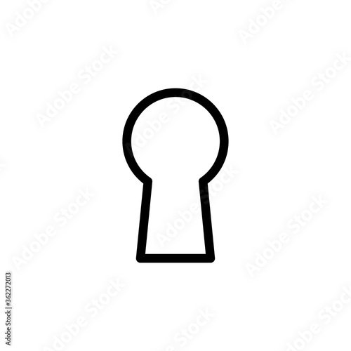 key hole icon vector symbol template