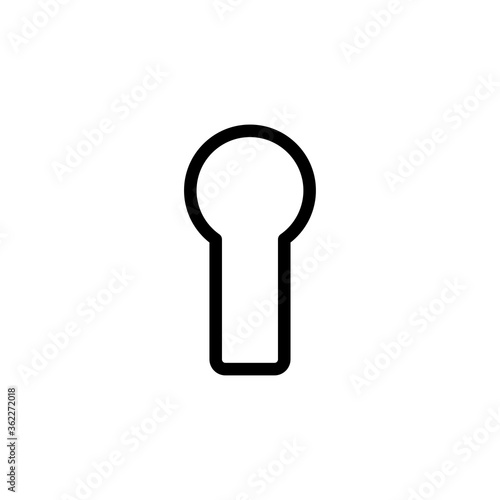 key hole icon vector symbol template
