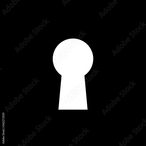 key hole icon vector symbol template