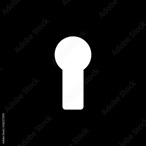 key hole icon vector symbol template