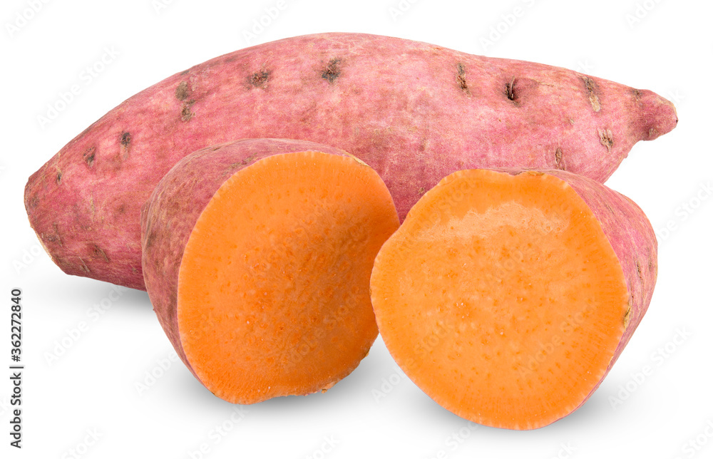sweet potato isolated on white sweet potato isolated on white