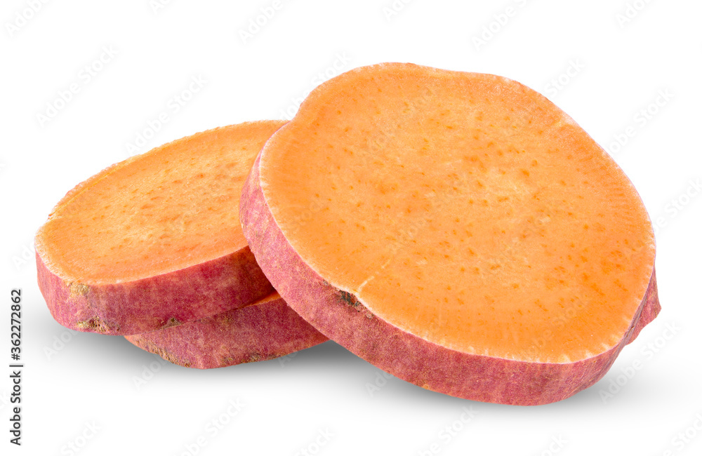 Sweet potato isolated on white clipping path Sweet potato isolated on white clipping path