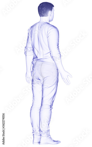 3d rendered illustration of the male body © pixdesign123