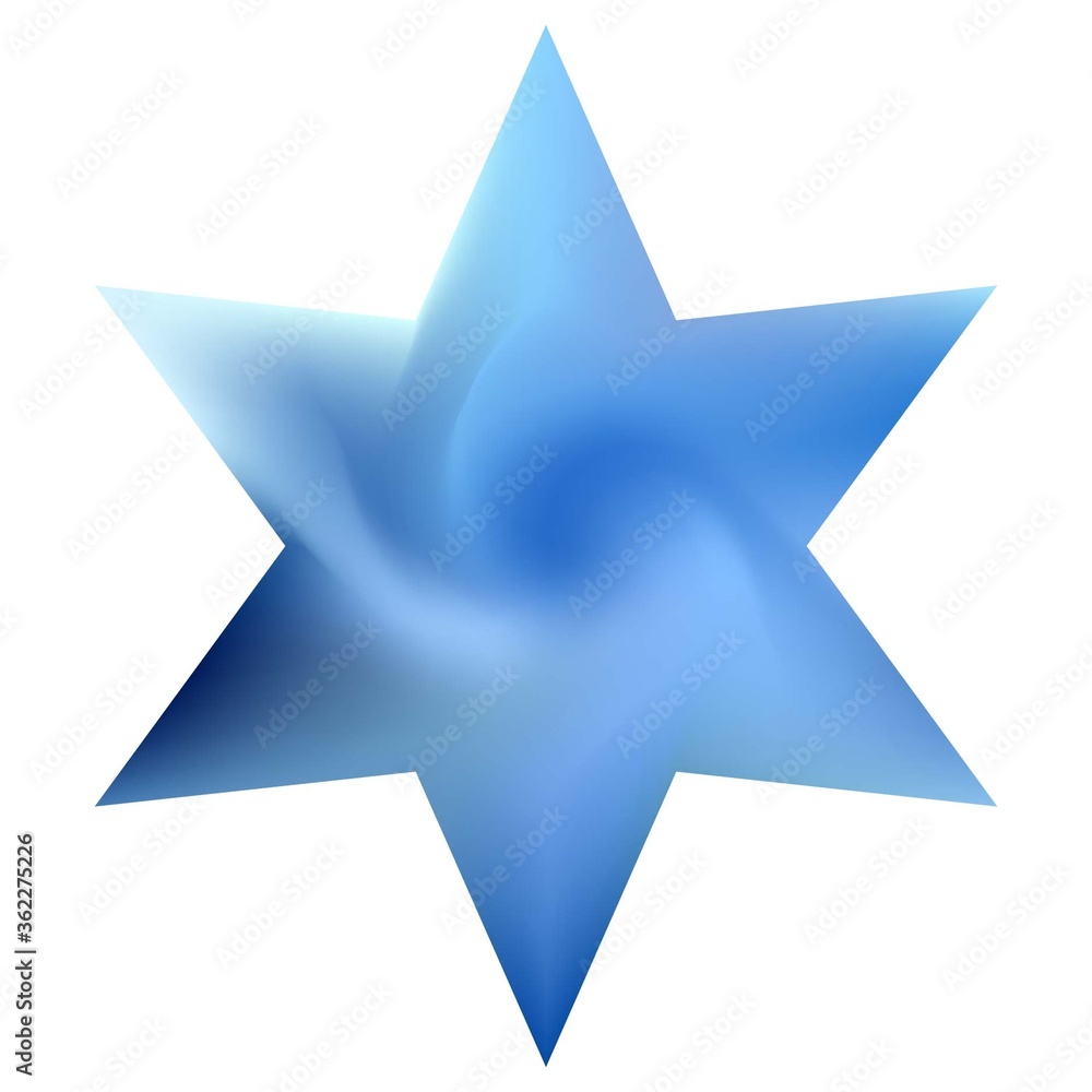 Blurred background in the form of hexagram. Blurred background in the form of hexagram.