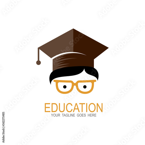 Education template logo for library, school, classmate and university logo